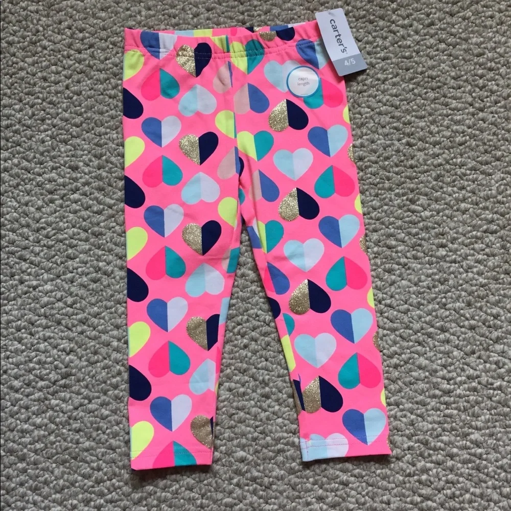 Girls Capri Style Leggings‎ Size 4/5